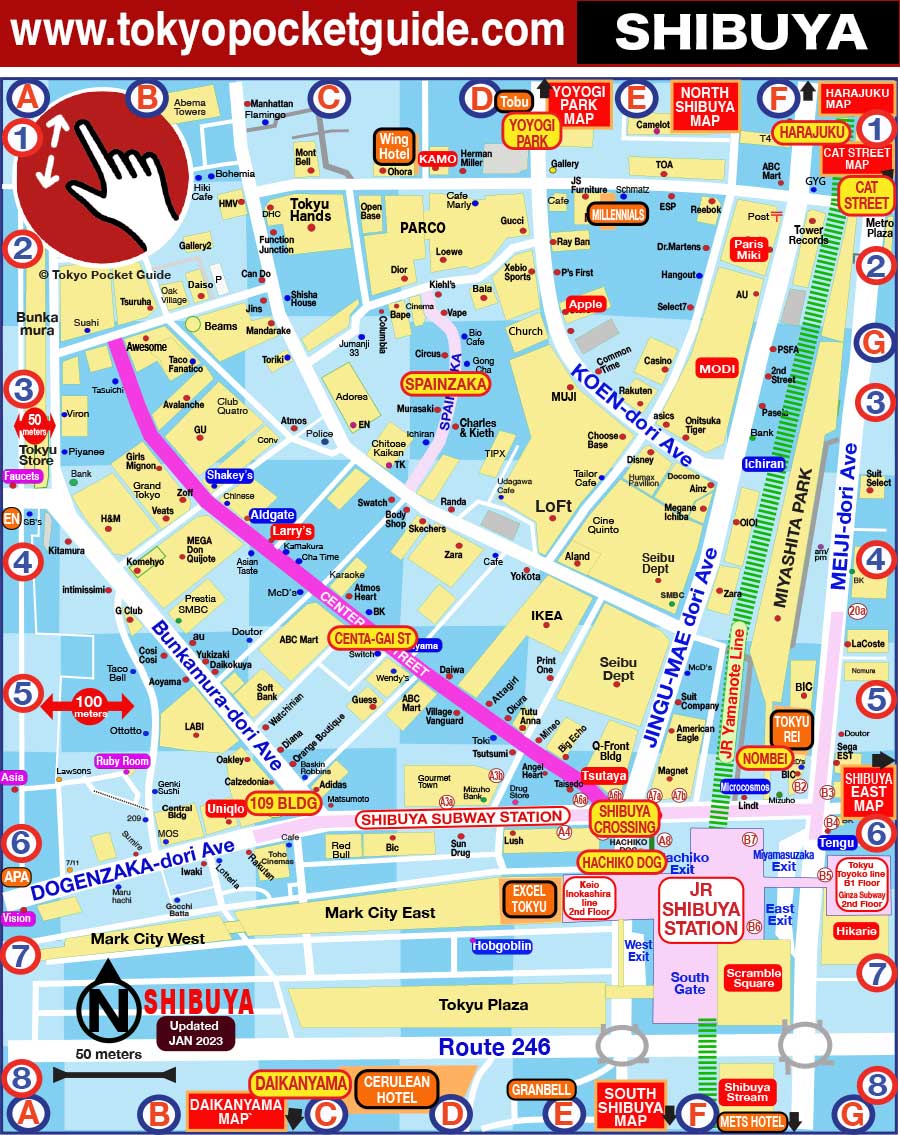 Shibuya map