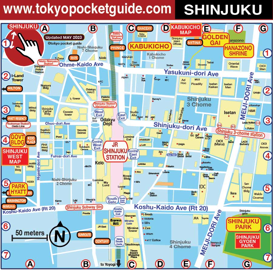 Shinjuku map